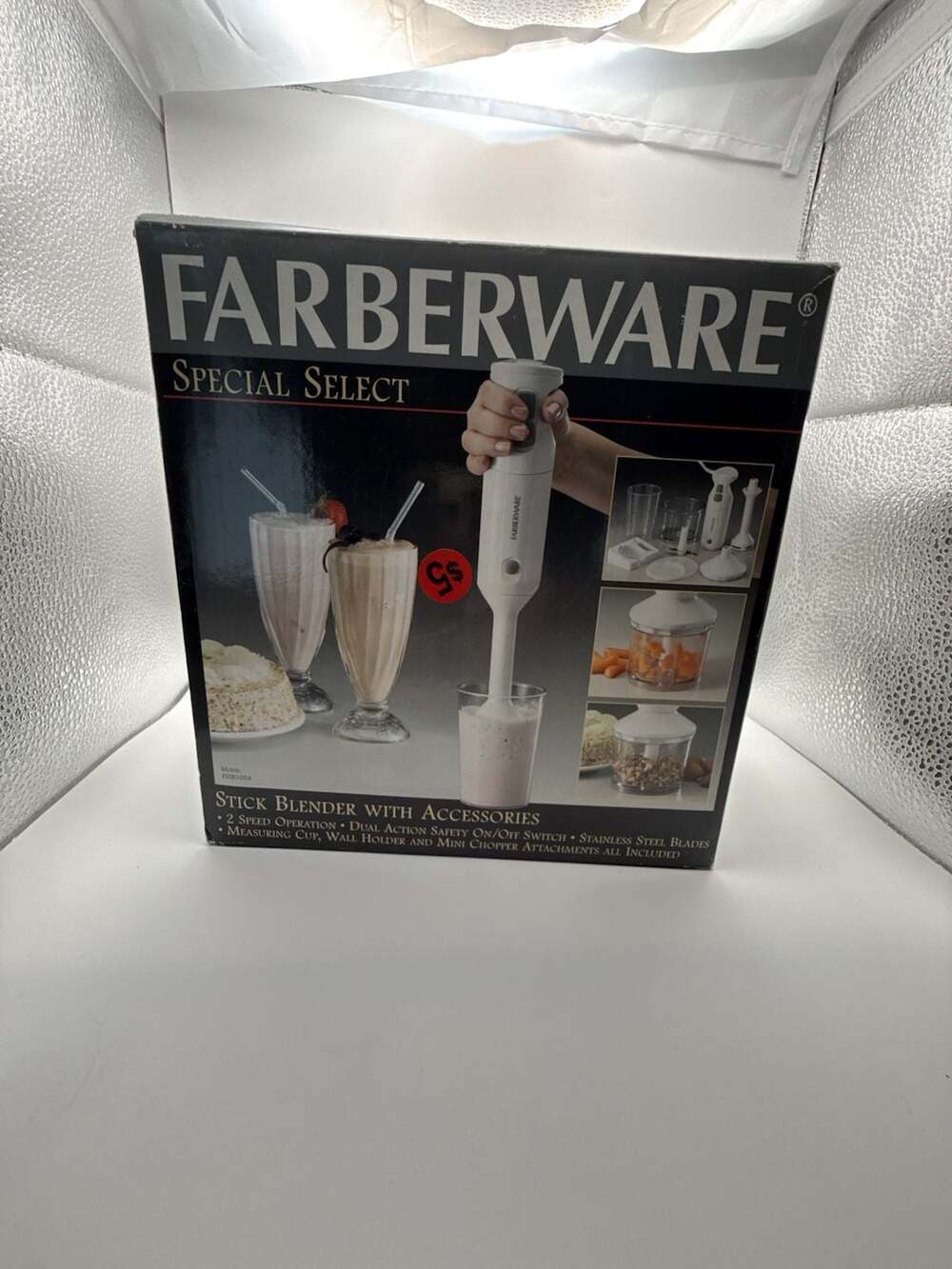 Farberware Special Select Stick Blender with Accessories Model FSSB100A